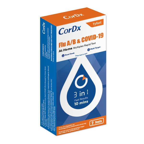 CorDx TyFast Flu A/B & COVID-19 At Home